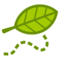 Leaf Fluttering in Wind emoji on HTC